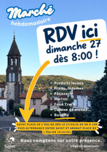 Flyer Annonce Marché Sayat (Affiche (portrait A3)) (1)