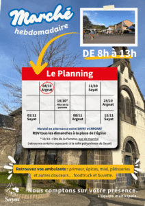 affiche Marché Sayat (Affiche A3)
